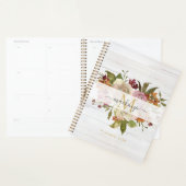 Rustic Watercolor Rose Bouquet Monogram (Devant avec enveloppe)