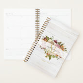 Rustic Watercolor Rose Bouquet Monogram (Devant avec enveloppe)