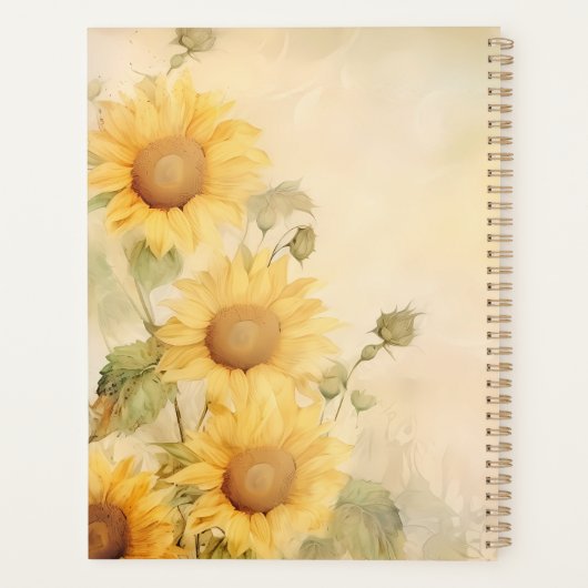 Rustic Watercolor Sunflower (Dos)