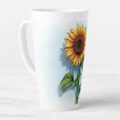 Rustic Watercolor Sunflower Mug (Angle gauche)