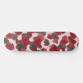 Rustic Watercolor Winter Animal Print Skateboard (Horizontaal)