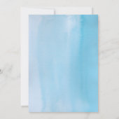 Rustic Waterverf Blue Kaart (Achterkant)