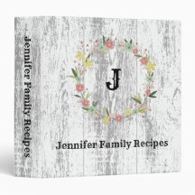 Rustic Waterverf Floral Wreate Family Recipe
