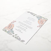 Rustic +  Waterverf Folie Uitnodiging (Gedraaid)