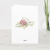 Rustic Waterverf Forest Wedding Photo Bedankkaart (Achterkant)