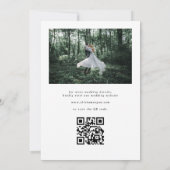 Rustic Waterverf Mountain Forest Wedding Foto Save The Date (Achterkant)