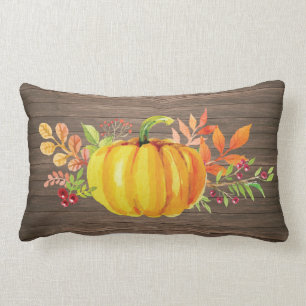 Rustic Waterverf Pumpkin Autumn Herfst Kussen