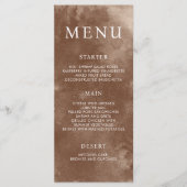 Rustic Waterverf Wild Greenery Fern Wedding Menu (Voorkant)