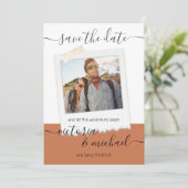 Rustic Wedding Adventure Foto Opslaan datum Kaart (Staand voorkant)