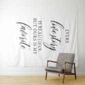 Rustic Wedding Backdrop Banner Wandkleed (In Situ (horizontaal))