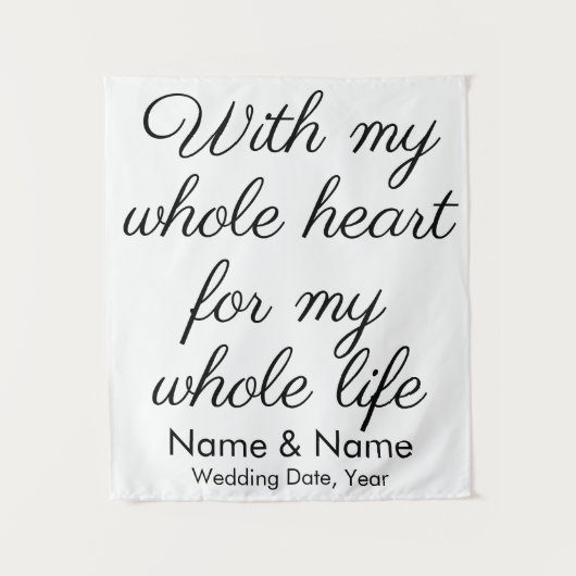 Rustic Wedding Backdrop voor ontvang en afleiding Wandkleed (Voorkant)