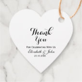 Rustic Wedding Bedankt Bedankjes Labels (Achterkant)