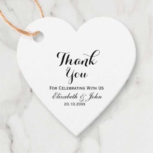 Rustic Wedding Bedankt Bedankjes Labels (Voorkant)