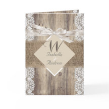Rustic Wedding Beige White Lace Wood Burlap