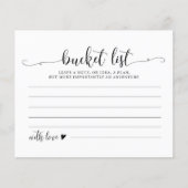 Rustic Wedding Bucket List Ideeën (Voorkant)