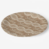 Rustic Wedding Burlap Lace Papieren Bordje (Gekanteld)