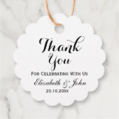 Rustic Wedding Custom Bedankt Bedankjes Labels (Achterkant)