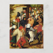 Rustic Wedding, detail van dansende mensen Briefkaart (Voorkant)