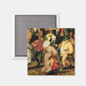 Rustic Wedding, detail van dansende mensen Magneet (Voorkant / Achterkant)