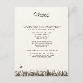 Rustic Wedding Details Enclosure Card Informatiekaartje