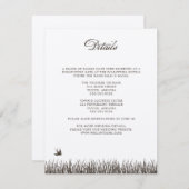 Rustic Wedding Details Enclosure Card Informatiekaartje (Voorkant / Achterkant)