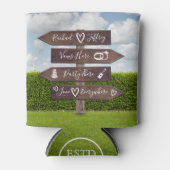 Rustic Wedding Direction Blikjeskoeler (Voorkant)