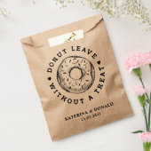 Rustic Wedding Donut Favor Bag Bedankzakje (Gezegeld)