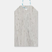 Rustic Wedding Driftwood Sand Dollar Hartelijk dan Cadeaulabel (Achterkant)