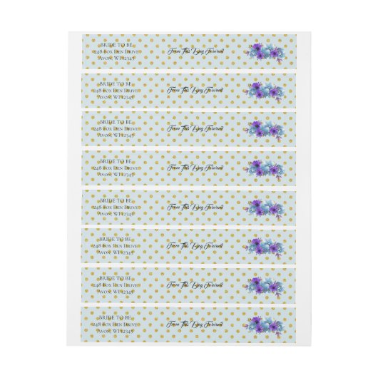 Rustic Wedding Envelope Wrap rond adreslabel (Vel)