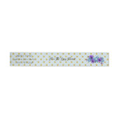 Rustic Wedding Envelope Wrap rond adreslabel (Individueel)