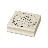 Rustic Wedding Favor z'n favoriete zelfinkende Sta Rubberstempel (Stempel)