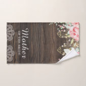 Rustic Wedding Floral moeder van de Bride Handdoek (Handdoek)
