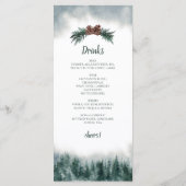 Rustic Wedding Food & Drink Menu (Achterkant)