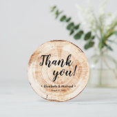 Rustic Wedding Foto Hartelijk dank voor de Sjabloo Kaart (Staand voorkant)