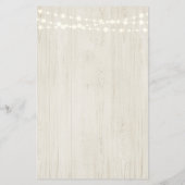 Rustic Wedding Foto Scavenger Hunt I Spy Game Flyer (Achterkant)