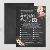 Rustic Wedding Foto Scavenger Hunt I Spy Game Kaart (Voorkant / Achterkant)