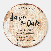 Rustic Wedding Handgeschreven script Hougrain Magneet (Voorkant)