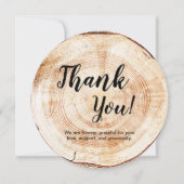 Rustic Wedding Hartelijk dank voor de aangepaste f Kaart (Voorkant)