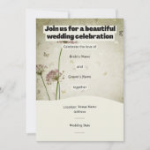 Rustic Wedding Invitation – Customizable Details (Devant)