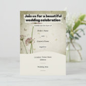 Rustic Wedding Invitation – Customizable Details (Debout devant)