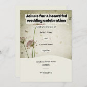 Rustic Wedding Invitation – Customizable Details (Devant / Derrière)