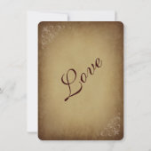  Rustic Wedding Invitations Rond Korners Kaart (Achterkant)