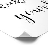 Rustic Wedding Kick uit je bord Poster (Hoek)