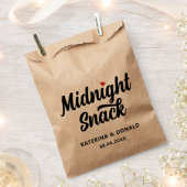 Rustic Wedding Midnight Snack Kraft Favor Bag Bedankzakje (Geknipt)