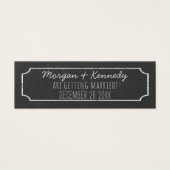 Rustic Wedding Mini bespaart de Dates 100 Pack Mini Visitekaartjes (Voorkant)