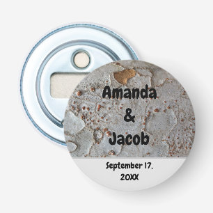 Rustic Wedding Natuur Foto Abstract Unieke Favor Button Flesopener