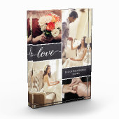 Rustic Wedding Photo Collage Love script Fotoblokken (Links)