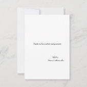 Rustic Wedding Photo collage op het bord Bedankkaart (Achterkant)