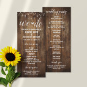 Rustic Wedding Program Programma