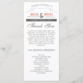 Rustic Wedding Program Programma (Voorkant)